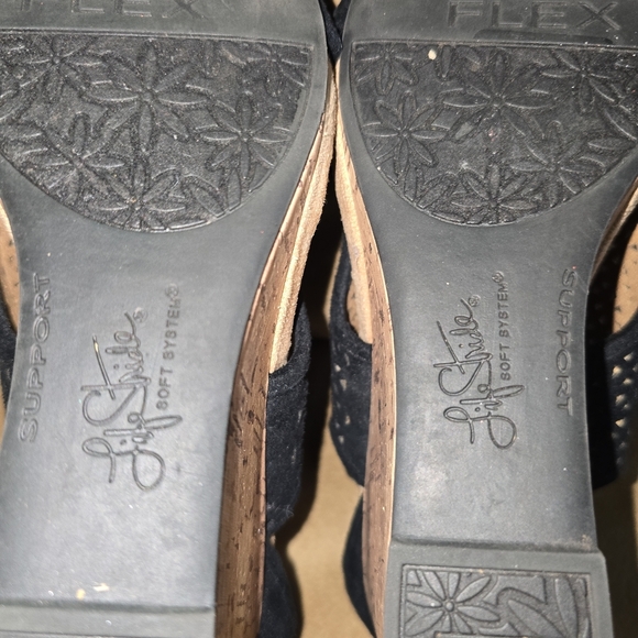 Life Stride Women's Black Hinx 2 Wedges  Heels Size 10M - Picture 4 of 8